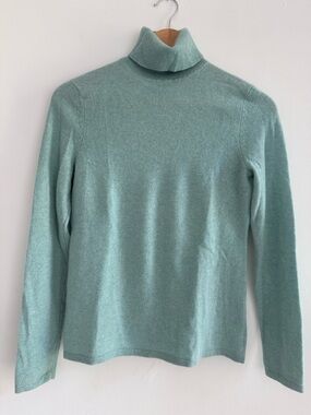 Lord & Taylor Mint Green Turtleneck Sweater